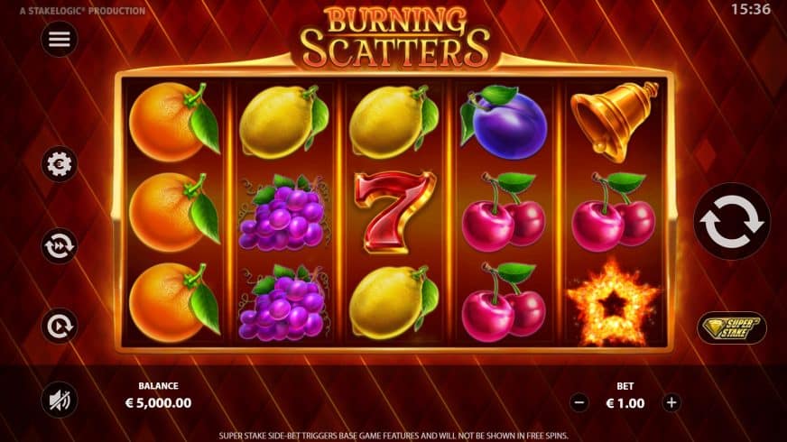 Burning Scatters slot screen 1