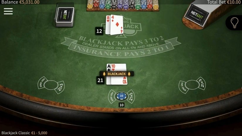 Blackjack Classic slot screen 1