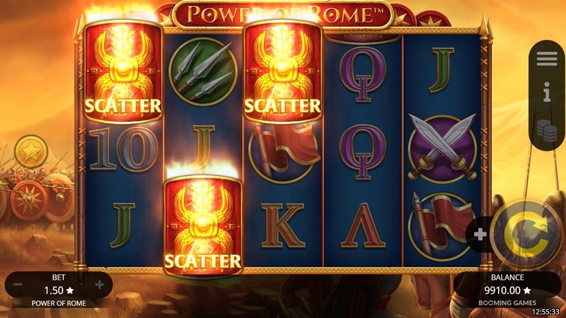 Power of Rome slot screen 2