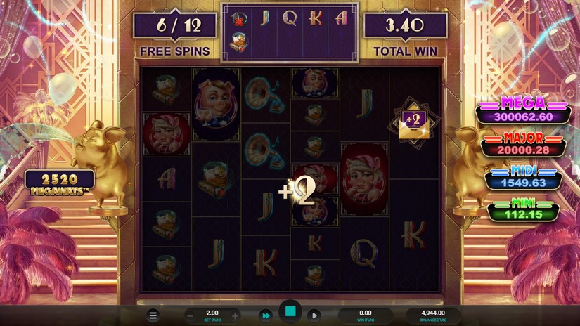 The Great Pigsby Megapays slot screen 6