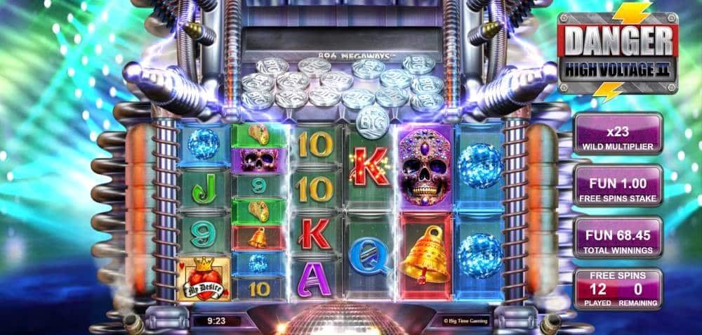 Danger! High Voltage 2 free spins