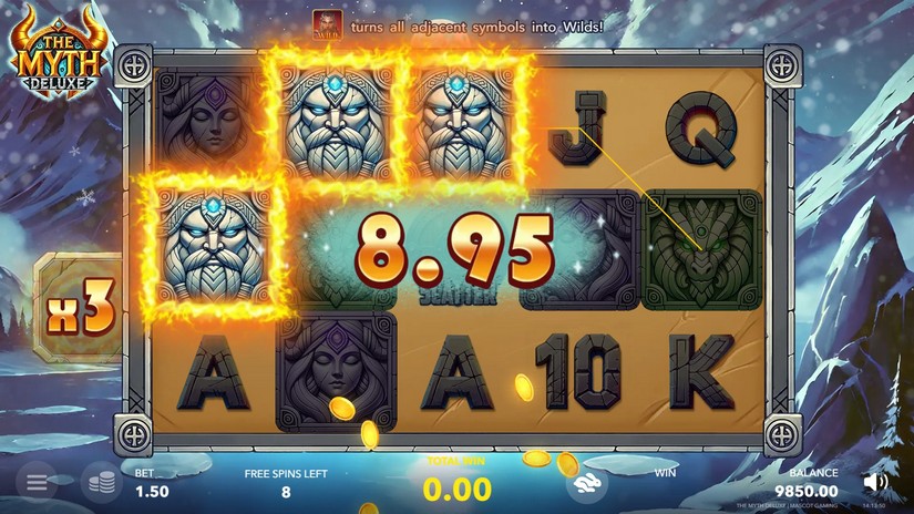 The Myth Deluxe slot screen 3