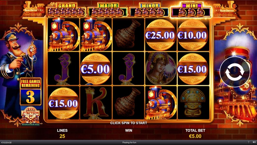 Grand Junction Enchanted Inca slot screen 4