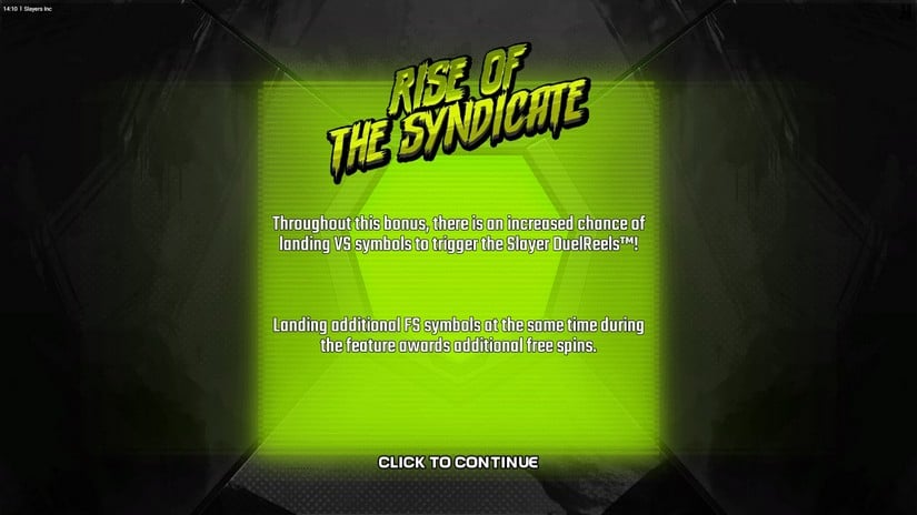 Slayers Inc slot screen 3