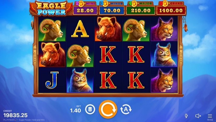 Eagle Power: Hold and Win slot screen 1