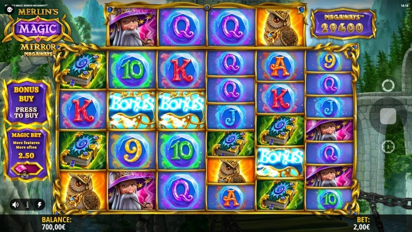 Merlin’s Magic Mirror Megaways slot screen 2