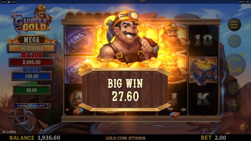 George’s Gold slot screen 5
