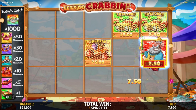 Crabbin’ Crazy slot screen 3