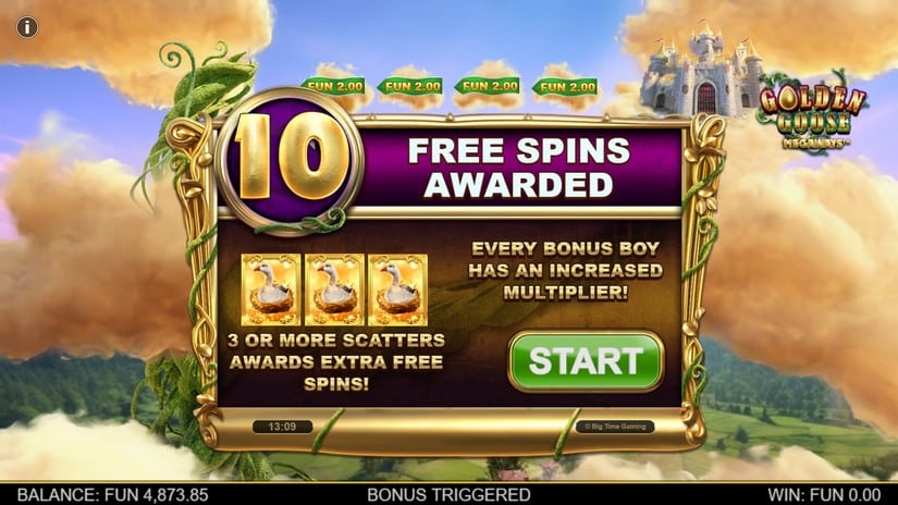 Golden Goose Megaways slot screen 2