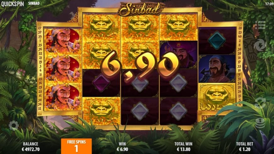 Sinbad slot screen 4