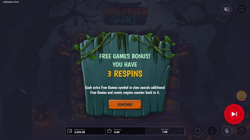 Halloween Hunt slot screen 3