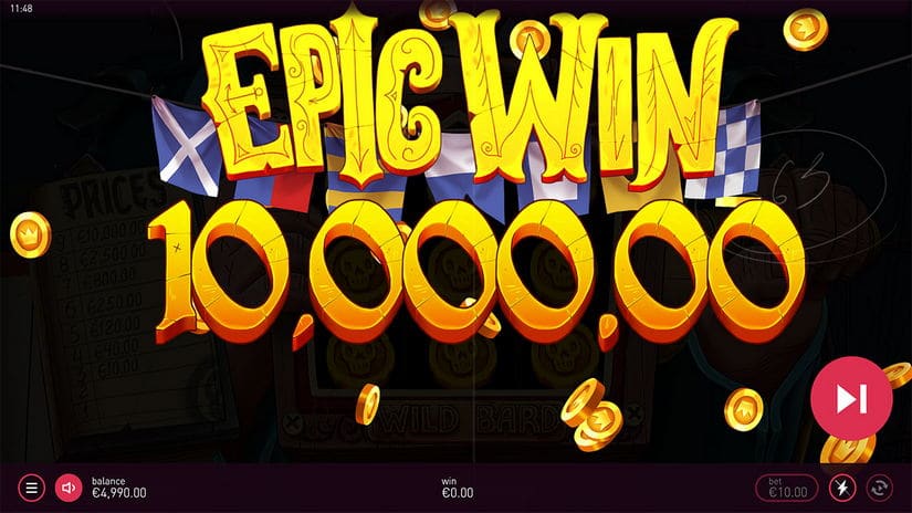 Wild Bard slot screen 3