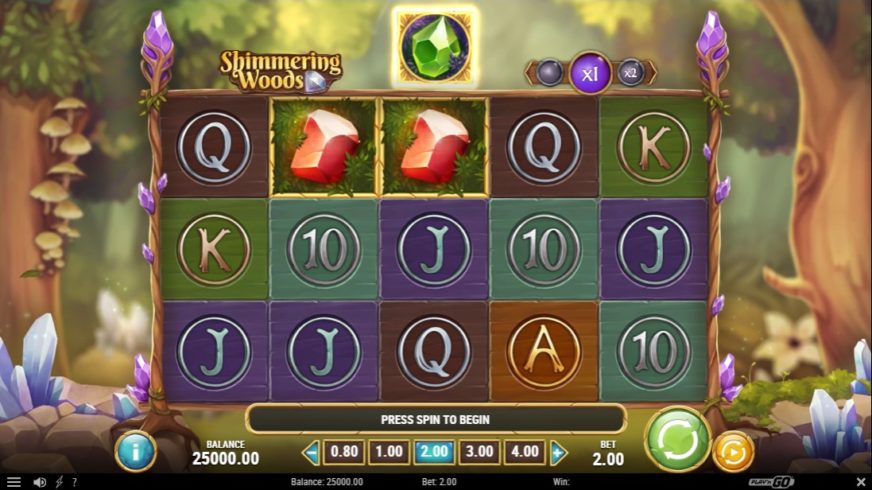 Shimmering Woods slot screen 1