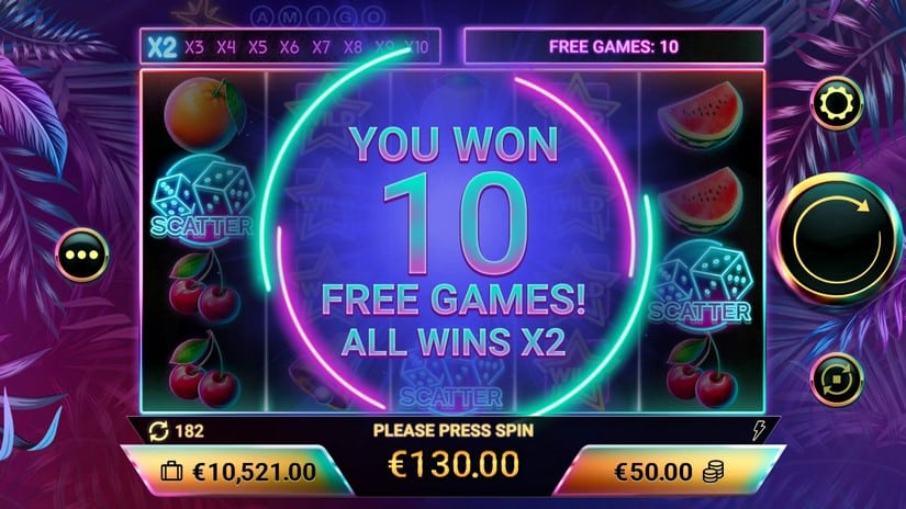 Amigo Multifruits slot screen 5