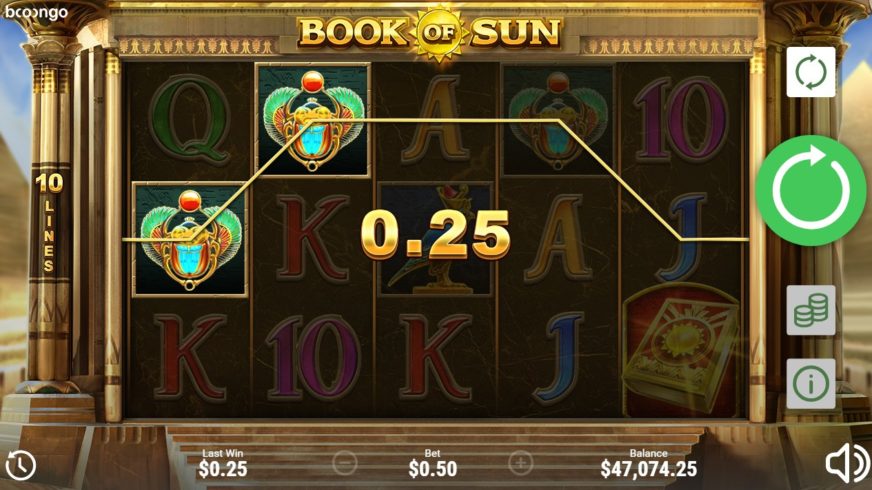 Book of Sun slot screen 1