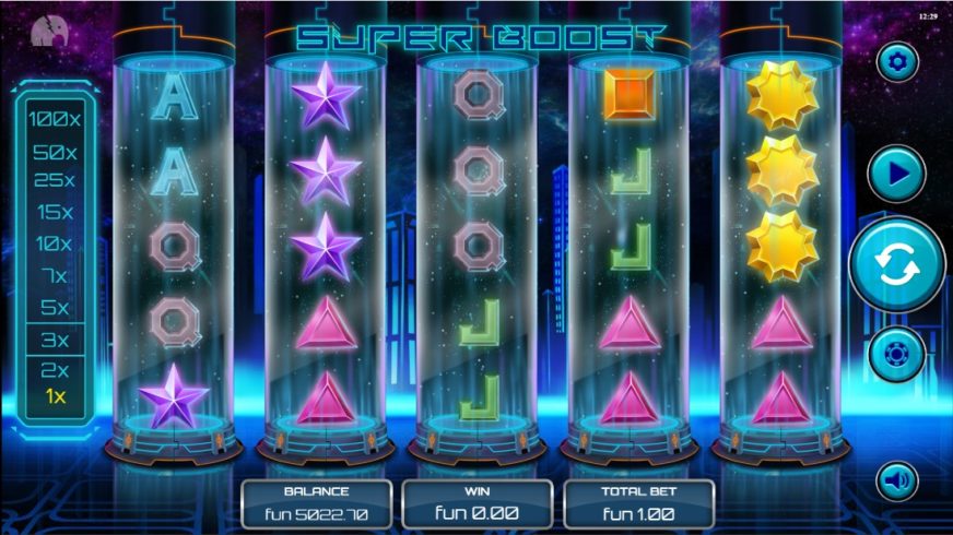 Super Boost slot screen 1