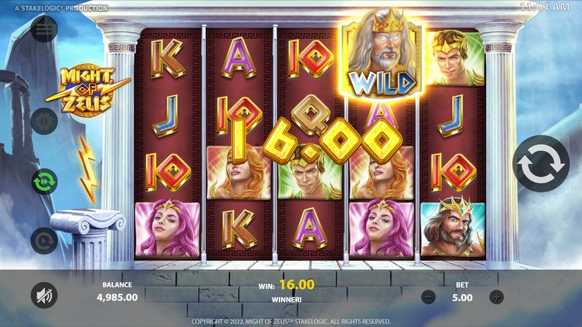 Might of Zeus slot screen 2