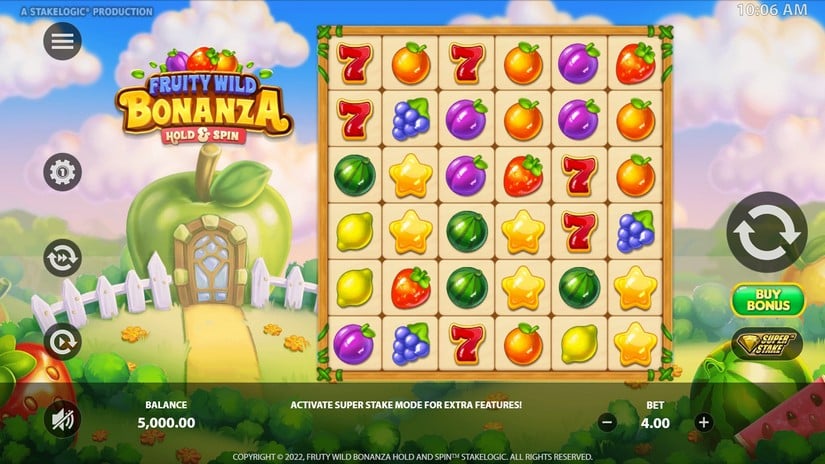 Fruity Wild Bonanza Hold & Spin slot screen 1