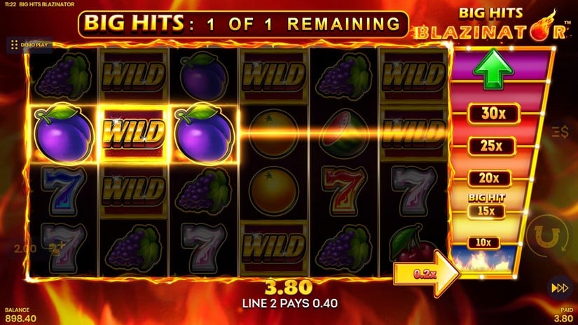 Big Hits Blazinator slot screen 8
