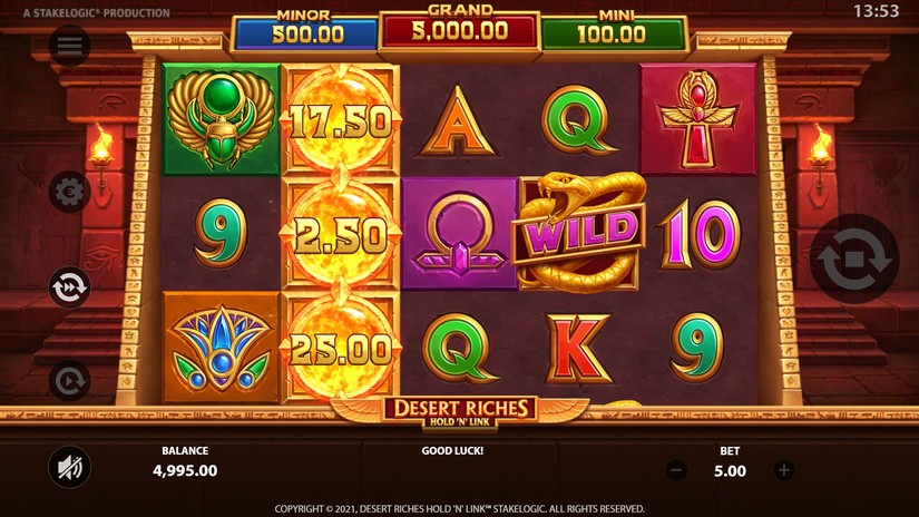 Desert Riches slot screen 1