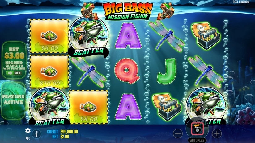 Big Bass Fishing Mission slot screen 2