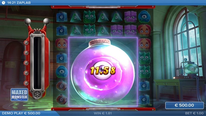 ZapLab slot screen 2