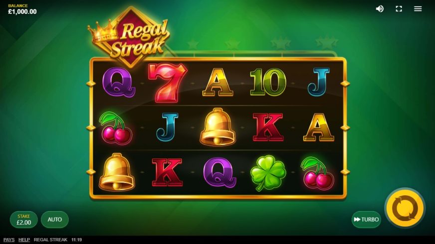 Regal Streak slot screen 1