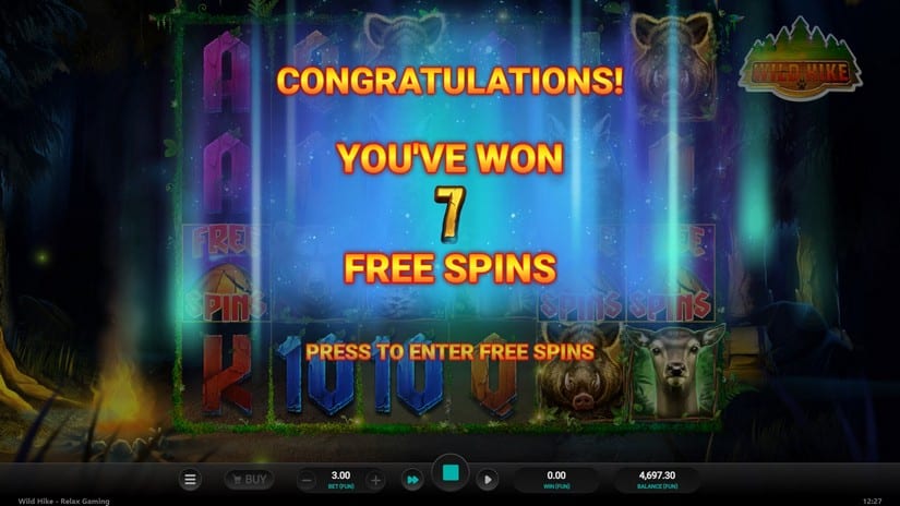 Wild Hike slot screen 4