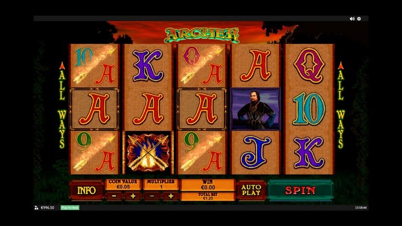 Archer slot screen 2