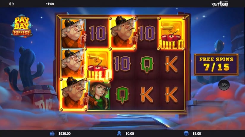 Payday Express slot screen 4