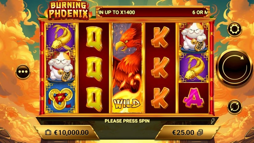 Burning Phoenix slot screen 1