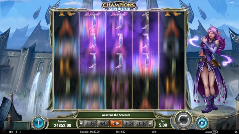 Champions of Mithrune slot screen 3