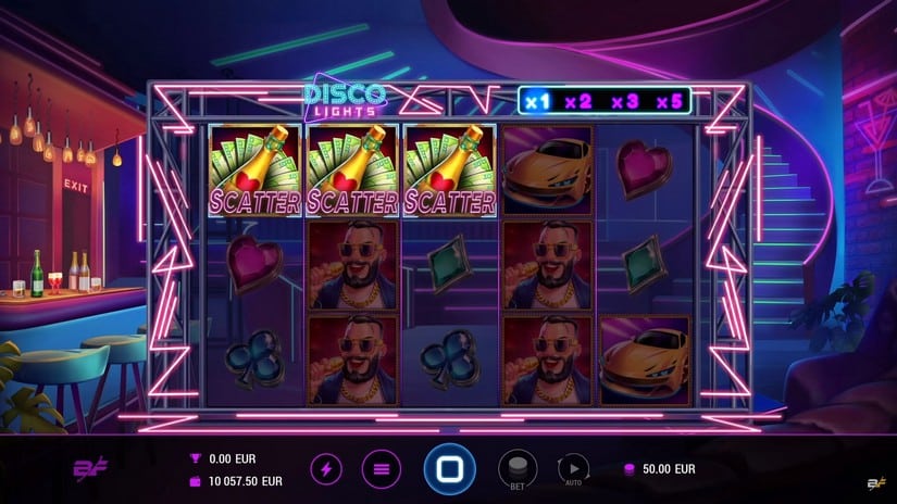Disco Lights slot screen 3