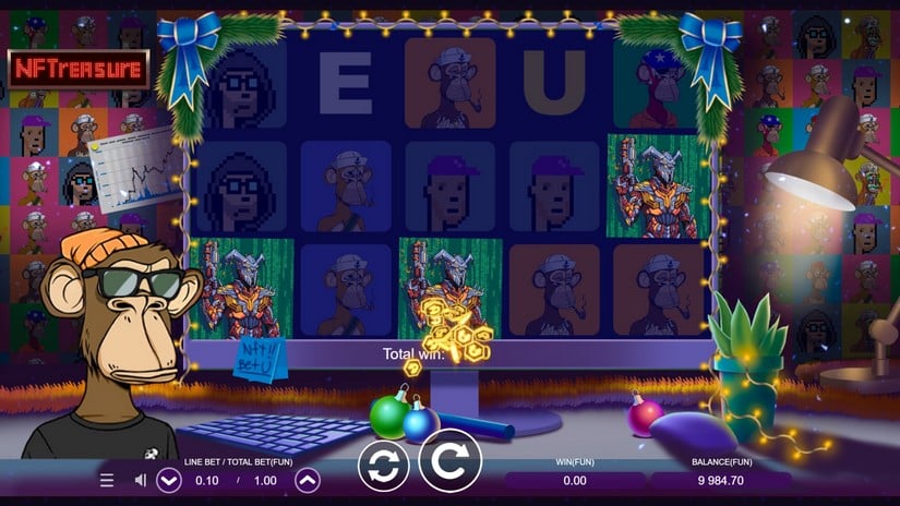 NFTreasure slot screen 2