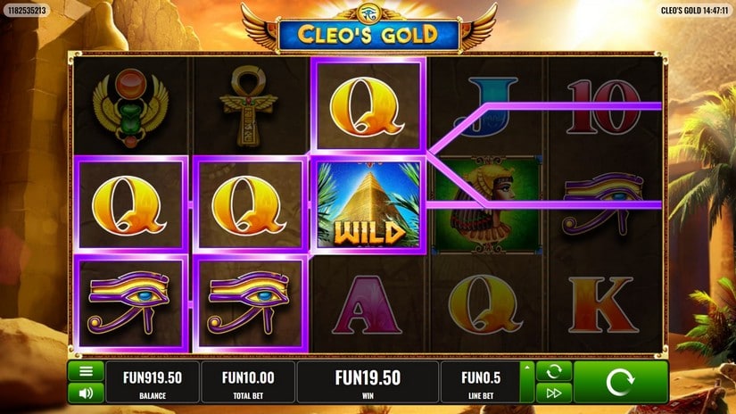 Cleo’s Gold slot screen 2