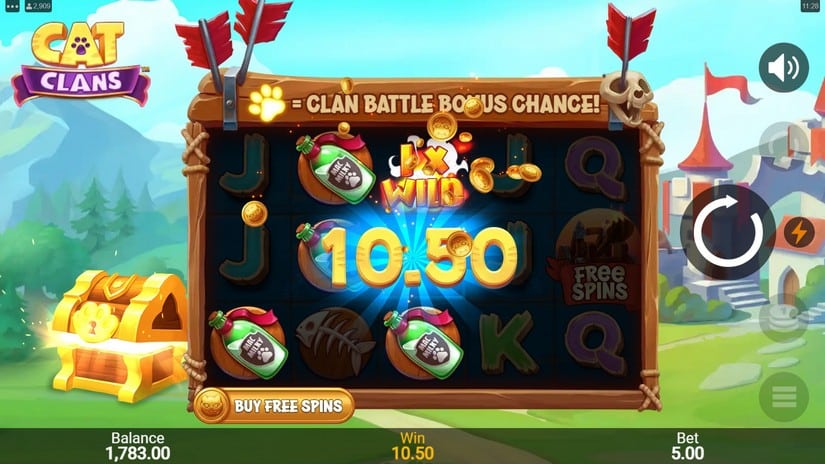Cat Clans slot screen 2
