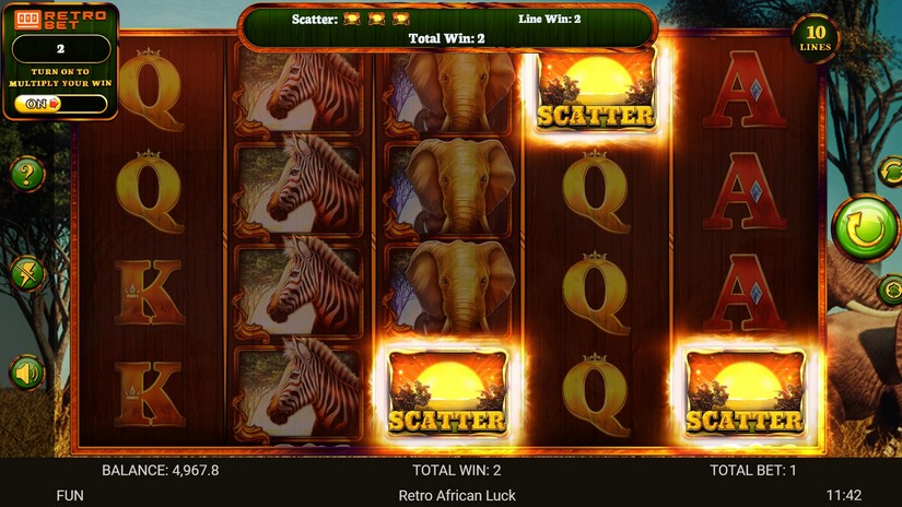African Luck slot screen 5