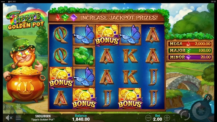 Tippy’s Golden Pot slot screen 2