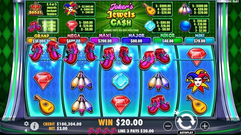 Joker’s Jewels Cash slot screen 4