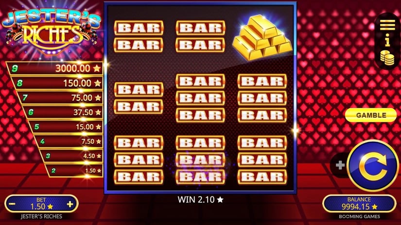 Jesters Riches slot screen 3