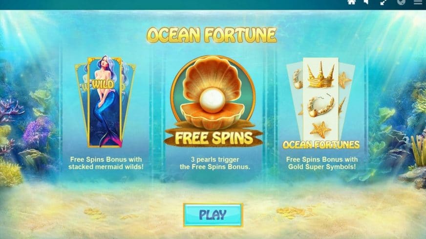 Ocean Fortune slot screen 2