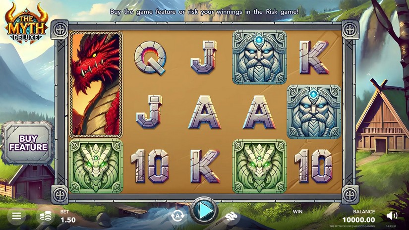 The Myth Deluxe slot screen 1