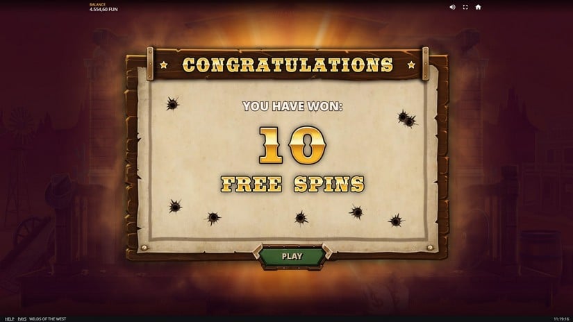 Wilds of the West slot screen 5