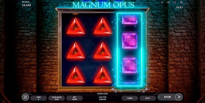 Magnum Opus slot screen 3