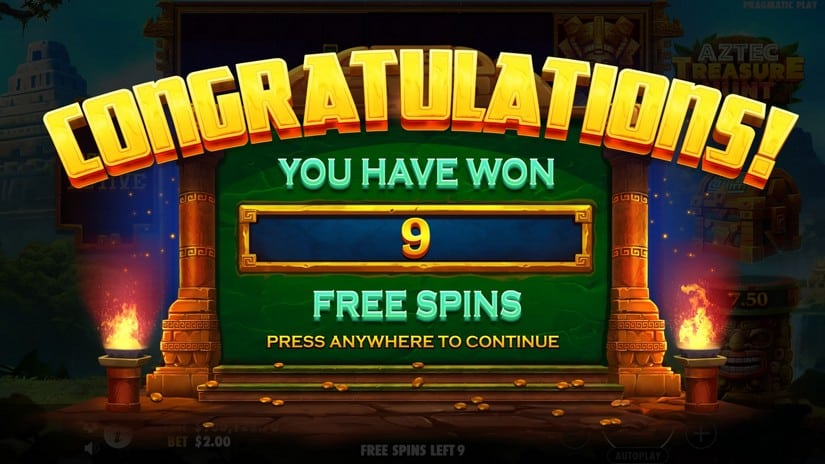 Aztec Treasure Hunt slot screen 3