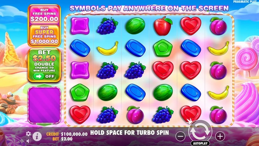 Sweet Bonanza 1000 slot screen 1