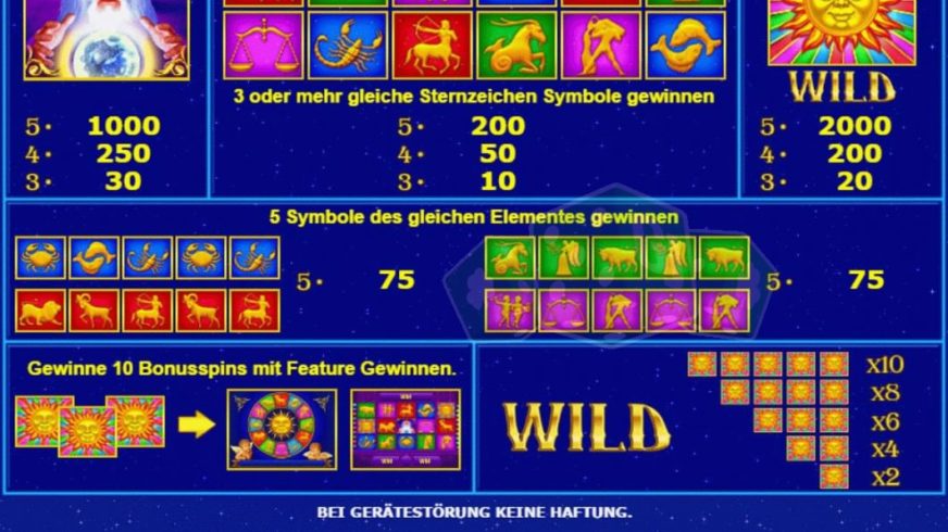 Lucky Zodiac slot screen 2