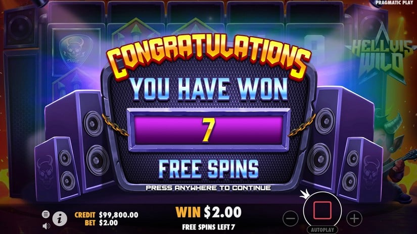 Hellvis Wild slot screen 3