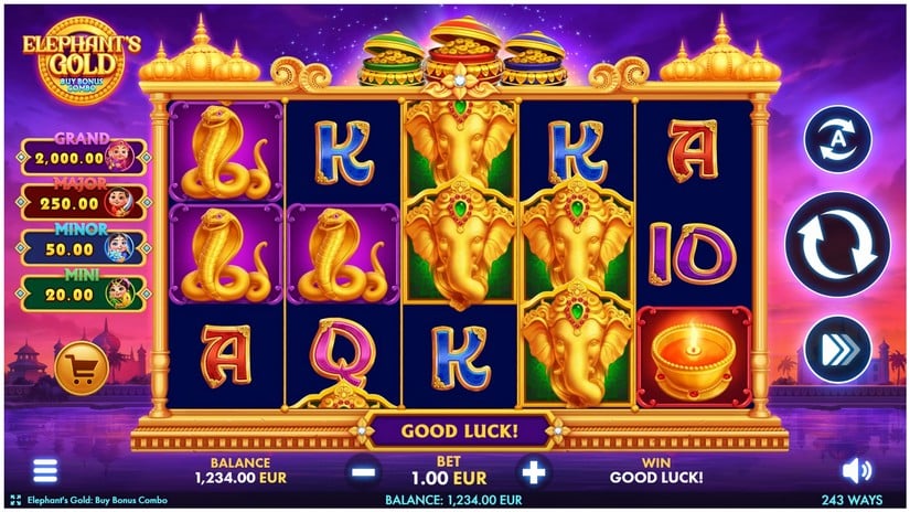 Elephant’s Gold: Buy Bonus Combo slot screen 1