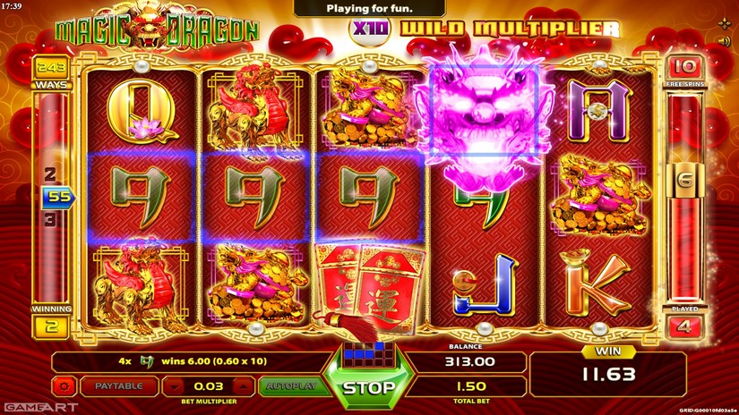 Magic Dragon slot screen 6